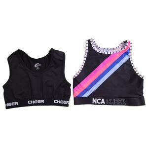 Lot Cheer Sports Bras 1 Chasse 1 Varsity Spirit NCA Both Adult Medium Lined
